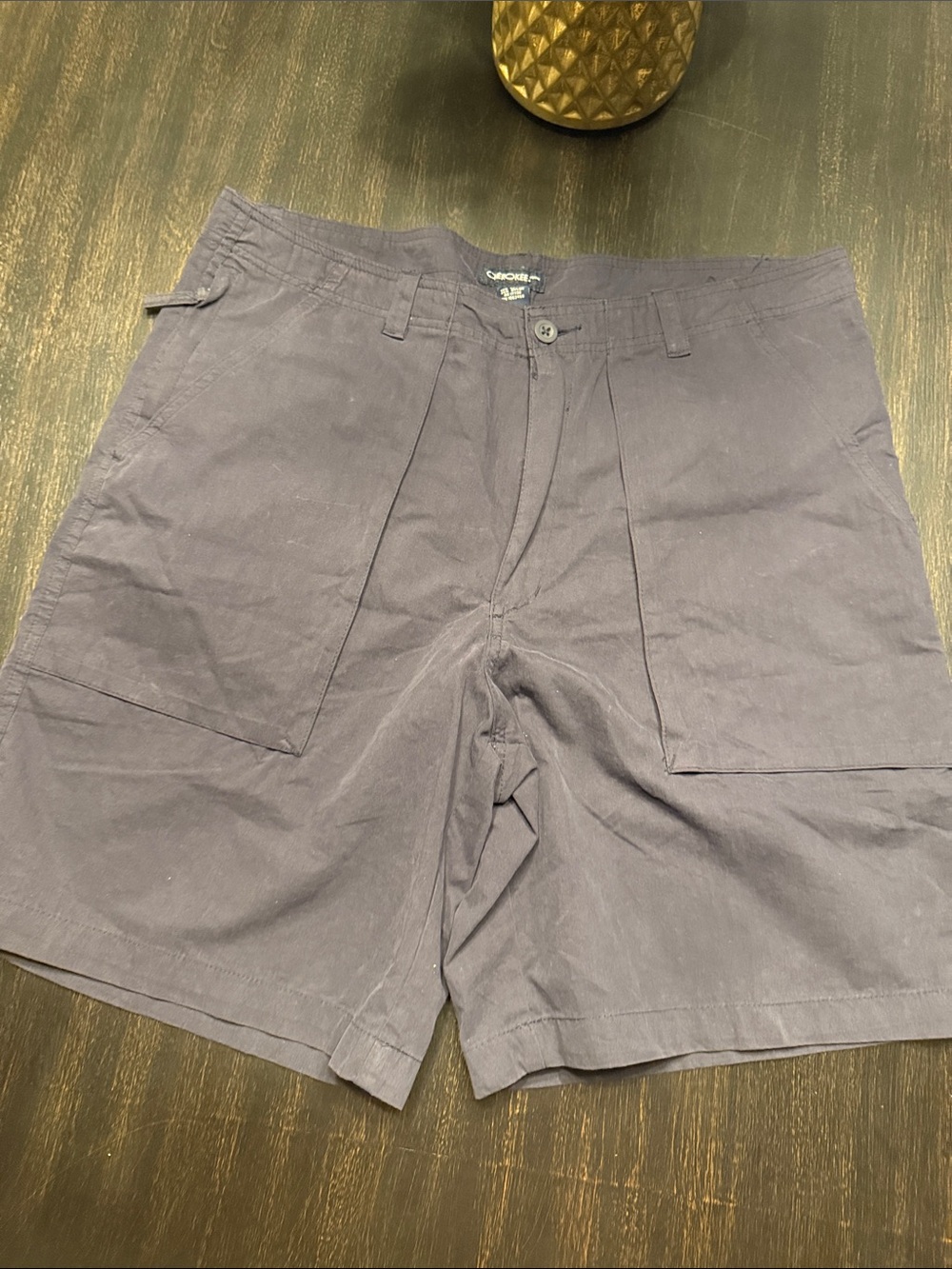 Cherokee Men’s Black  Flat-Front Shorts
